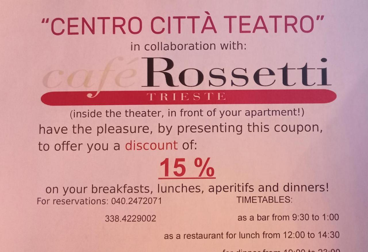 Hotel Centro Citta Teatro Triest Zewnętrze zdjęcie